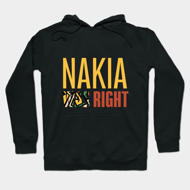 Nakia was right - short pattern Hoodie by monarchvisual